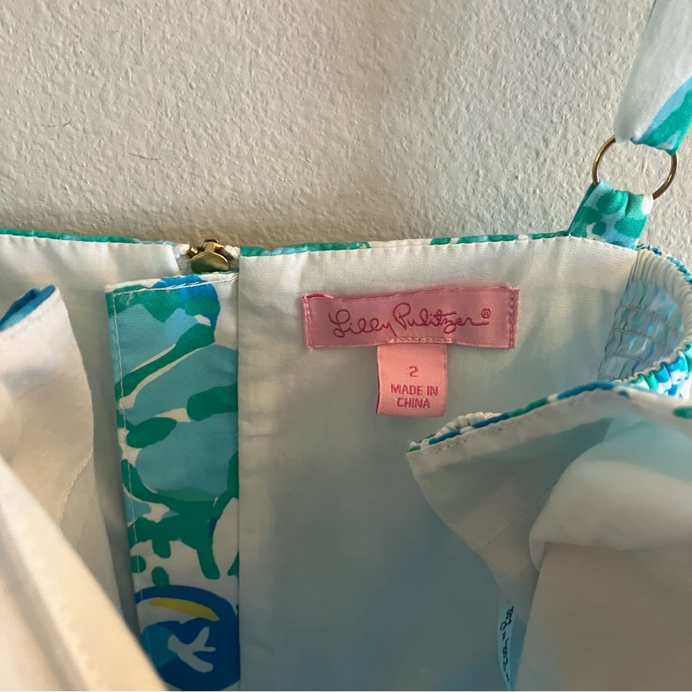 Lilly Pulitzer Rosemarie & Willow Fit And Flare Dress Lined Women’s Size 2 $178 - Picture 3 of 13